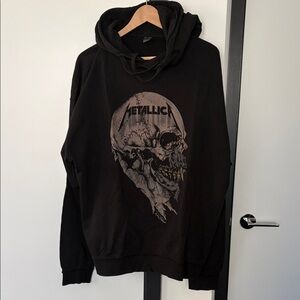 Black METALLICA Graphic Hoodie